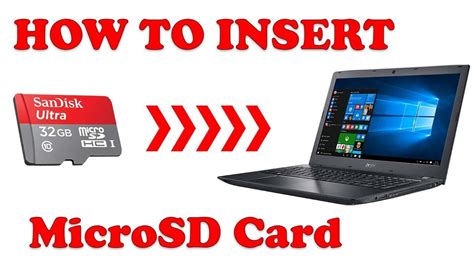How to Insert MicroSD Card in Acer laptop .